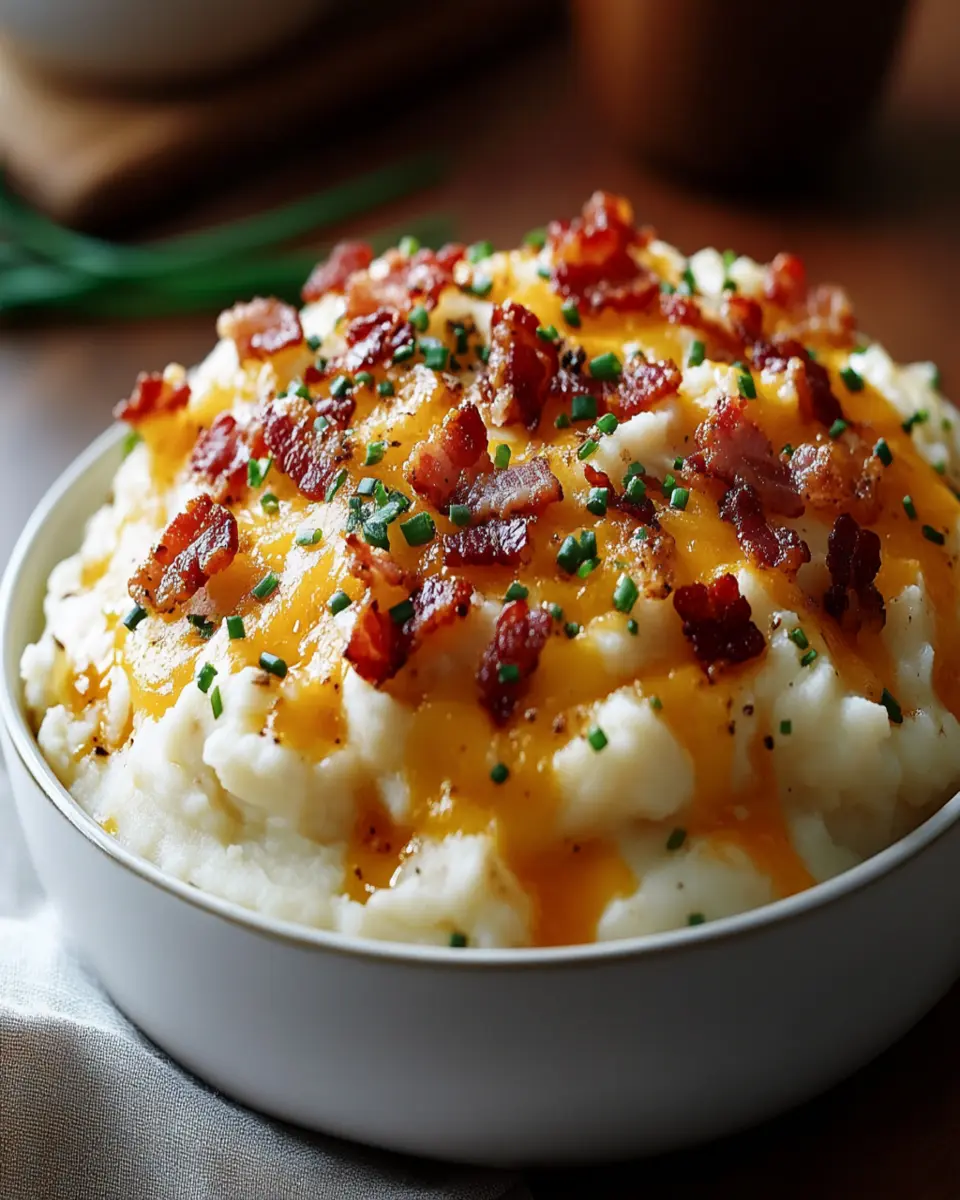 Cheesy Bacon Mashed Potatoes First Image First Image