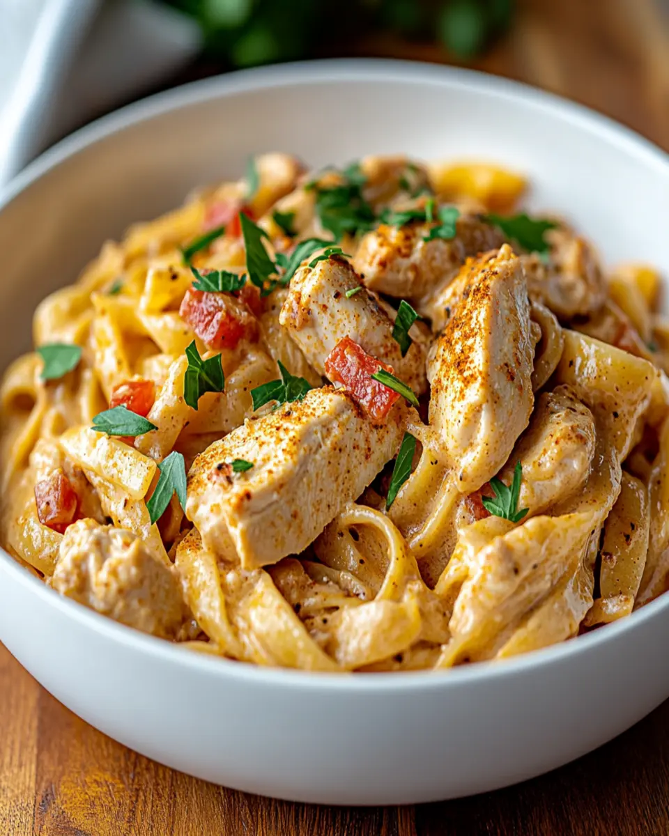 Crock Pot Creamy Cajun Chicken Pasta First Image First Image