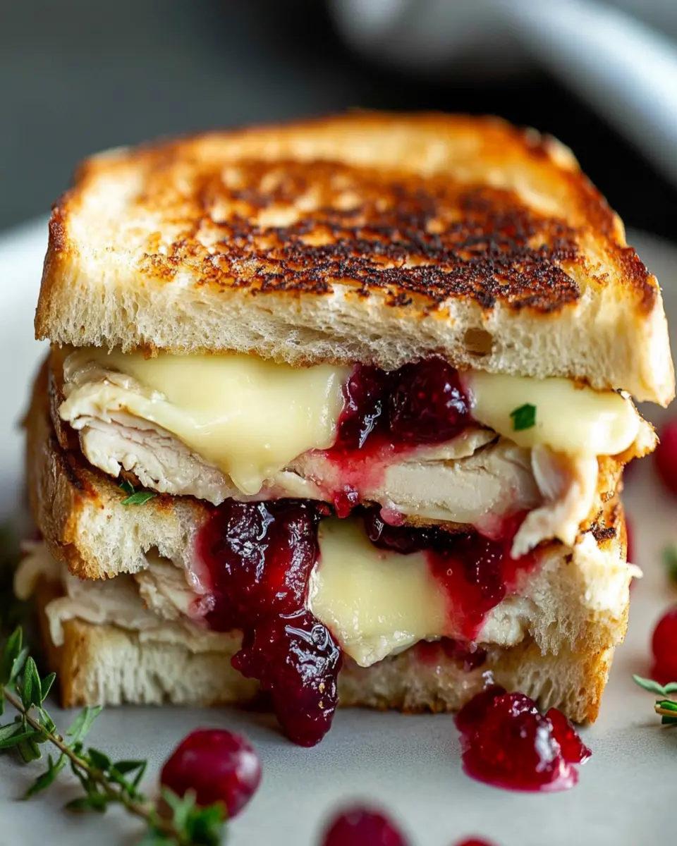 Turkey Cranberry Brie Grilled Cheese First Image First Image
