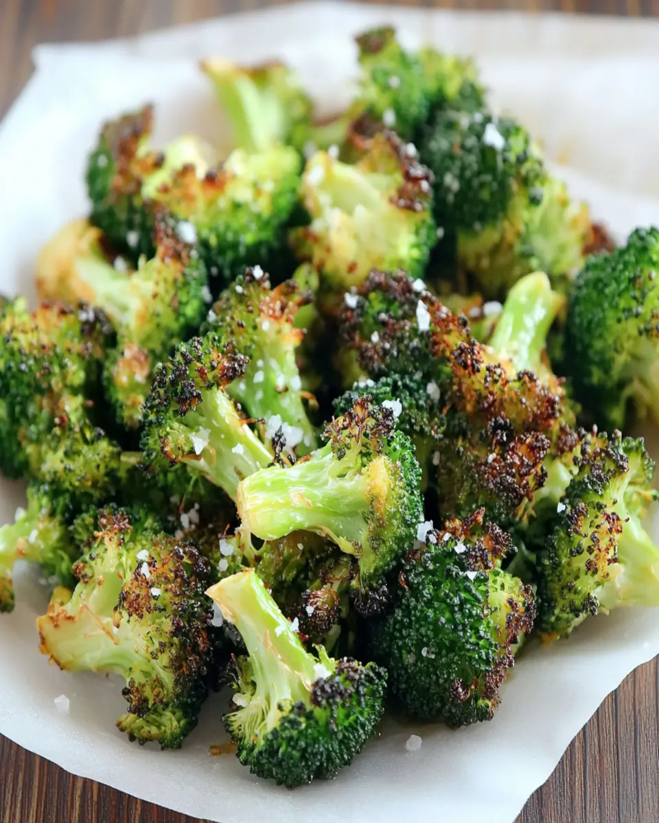 Oven Roasted Broccoli (easy) First Image First Image