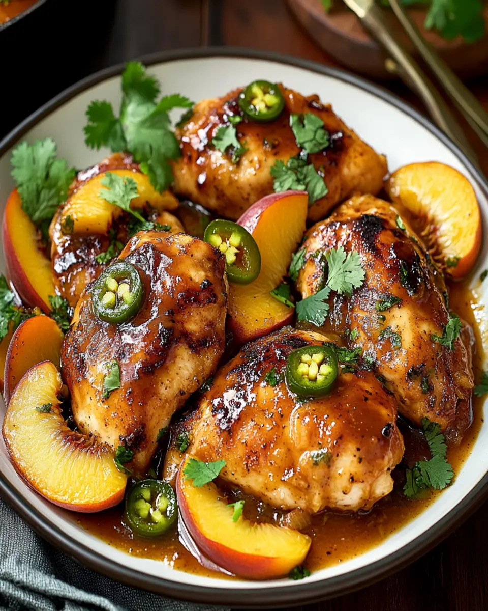 Jalapeno Peach Chicken First Image First Image