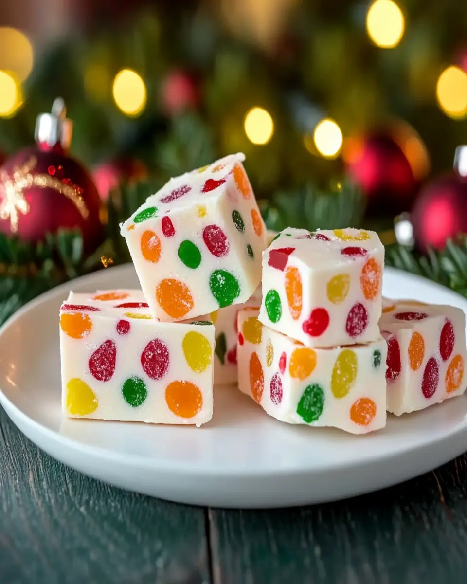 Fruity Gumdrop Nougat Candy: A Colorful Holiday Delight First Image First Image