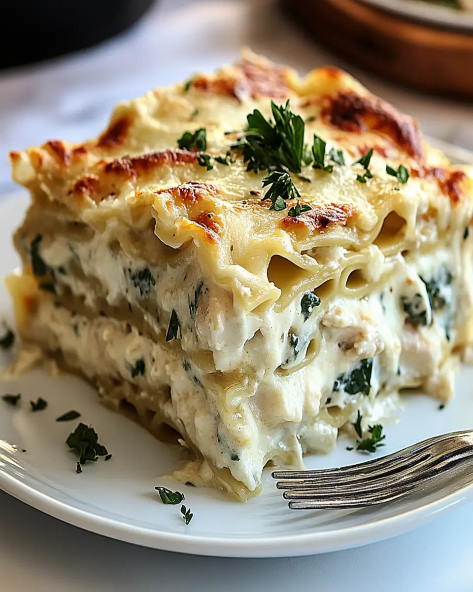 Amazing 9-Layer Chicken Alfredo Lasagna That Melts in Your Mouth First Image First Image