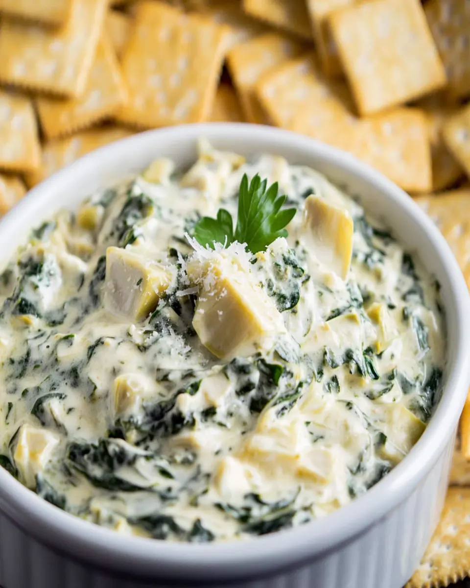 Crockpot Spinach Artichoke Dip First Image First Image