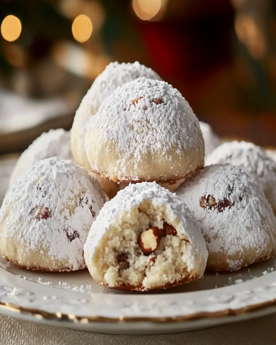 Buttery Pecan Snowball Cookies First Image First Image