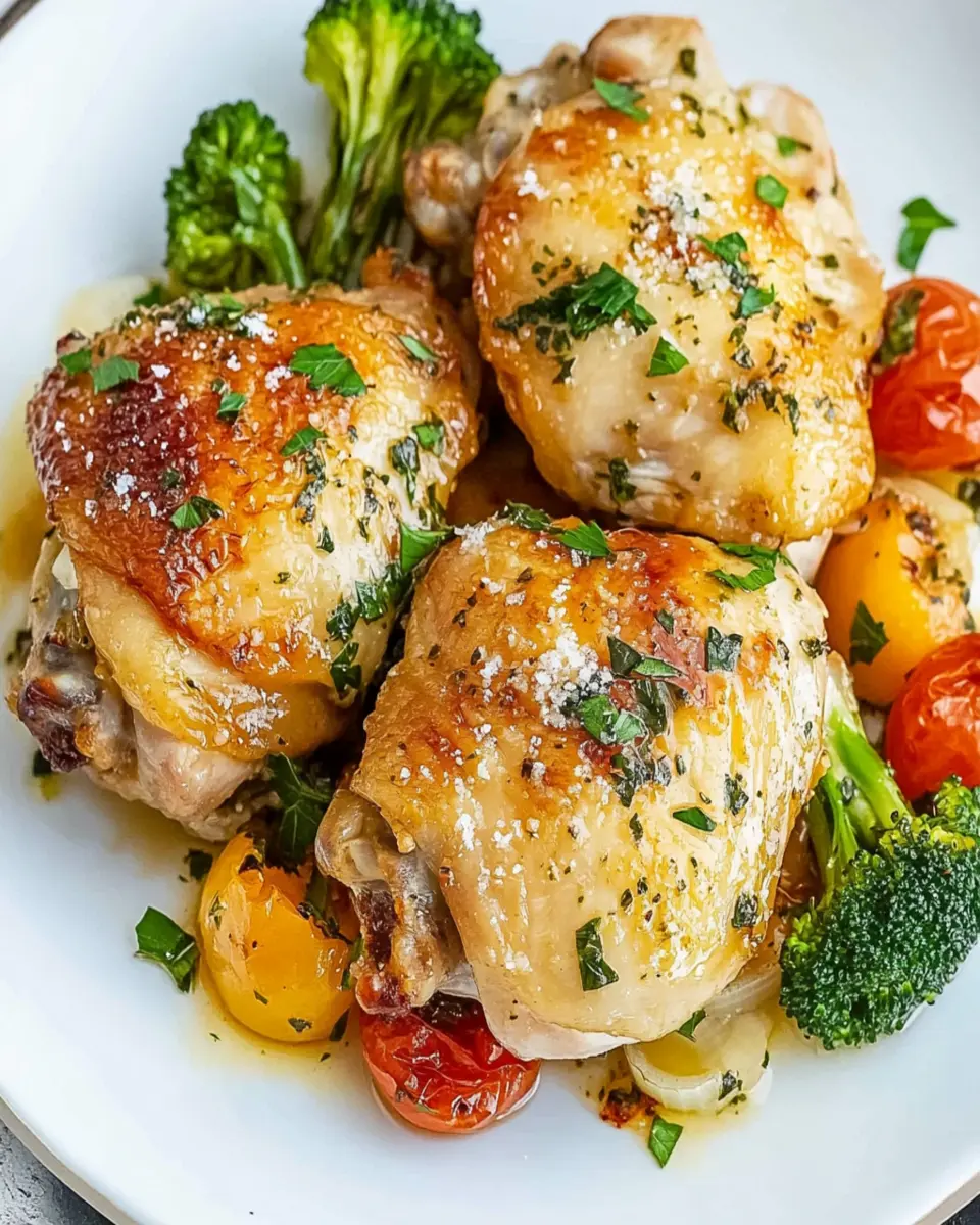 Instant Pot Garlic Parmesan Chicken Thighs First Image First Image
