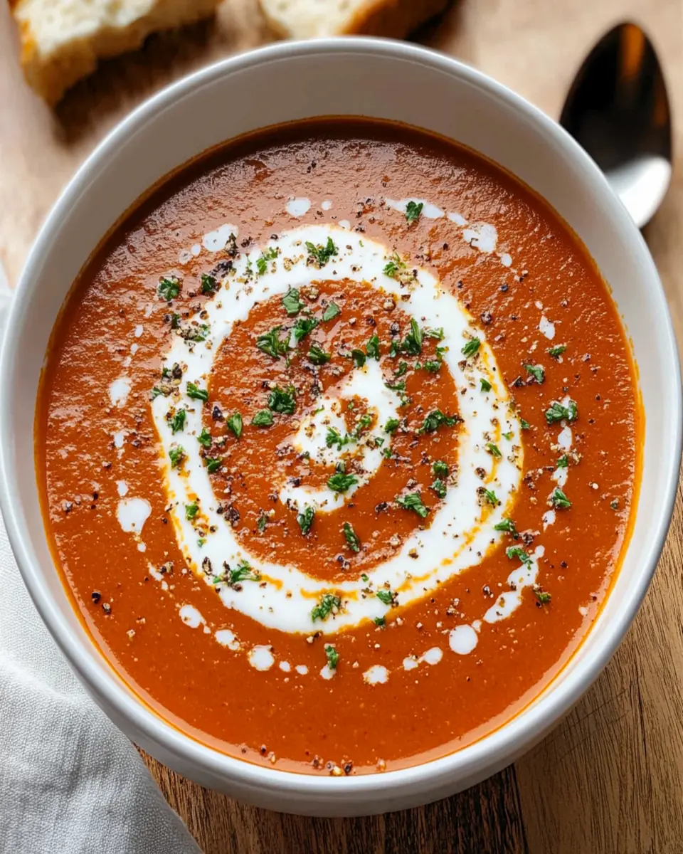 Roasted Red Pepper Soup First Image First Image
