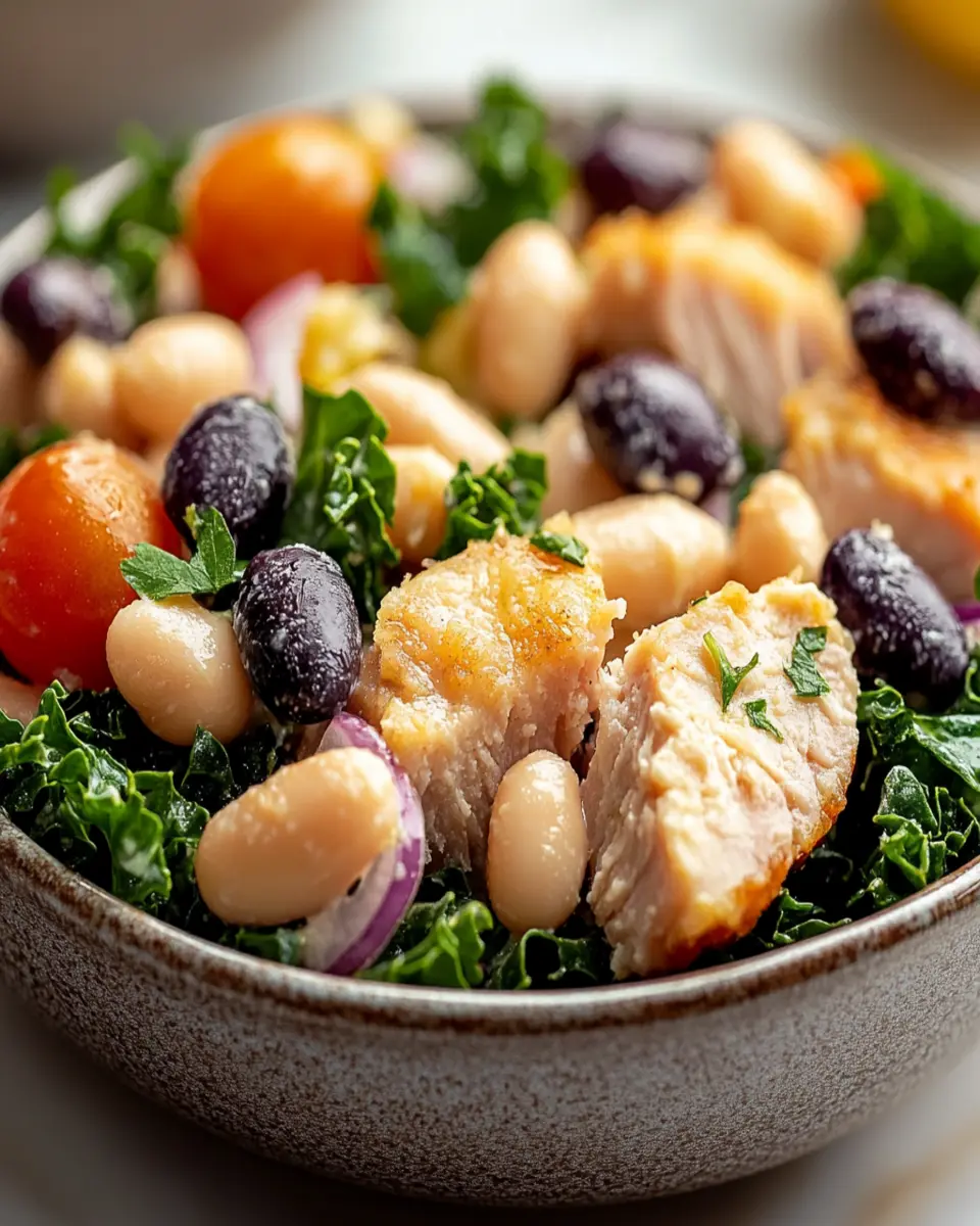 White Bean, Tuna and Kale Salad First Image First Image