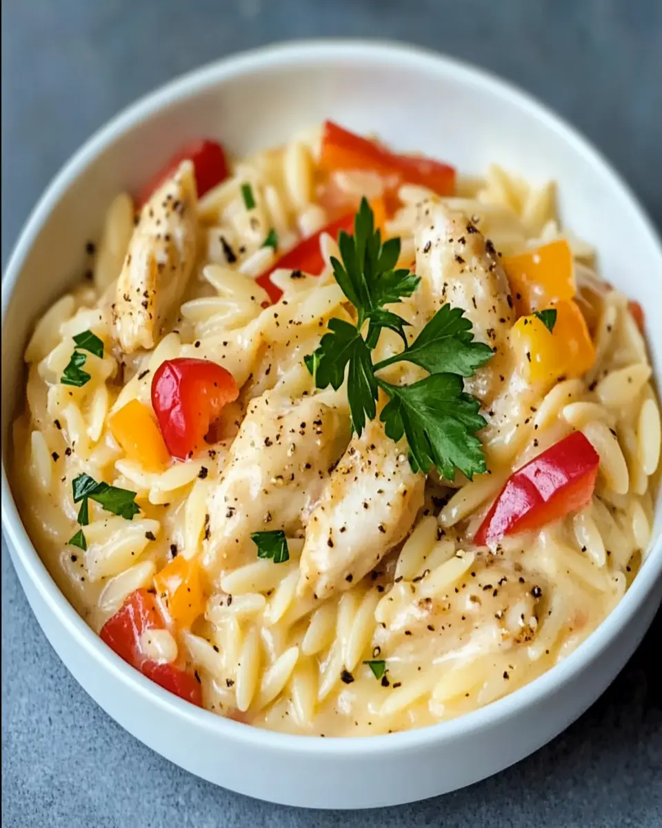 Creamy Cajun Chicken Alfredo Orzo: A One-Pot Wonder First Image First Image