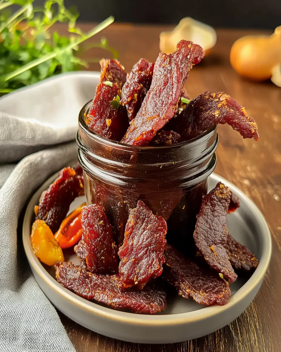 Easy Air Fryer Beef Jerky First Image First Image