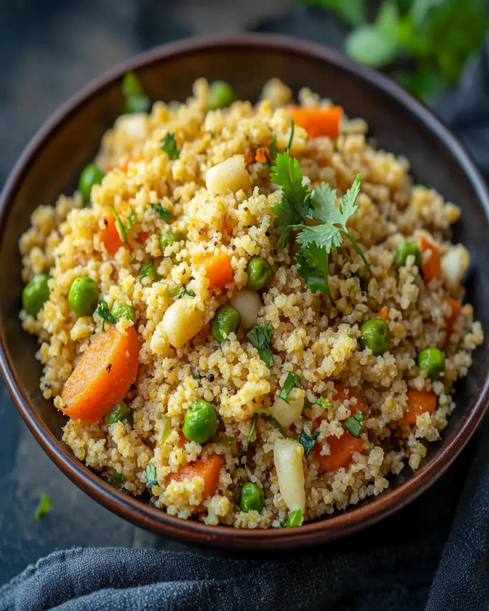Dalia Upma (Namkeen Dalia, Broken Wheat Upma) First Image First Image