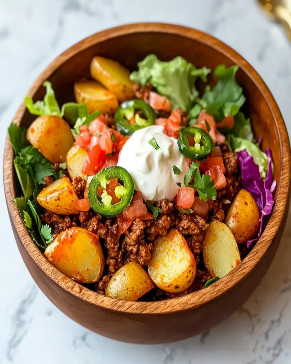 Loaded Potato Taco Bowl – Hearty Dinner Delight Awaits First Image First Image