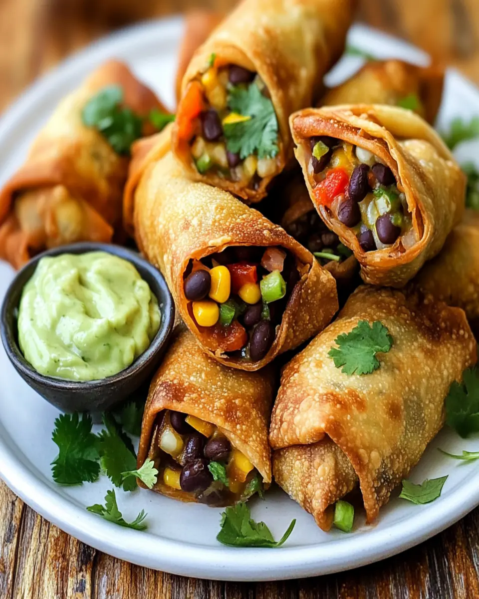 Easy Air Fryer Southwestern Egg Rolls First Image First Image