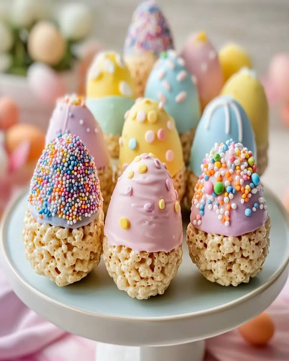 Easter Egg Rice Krispie Treats First Image First Image