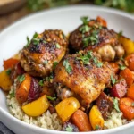 Slow Cooker Moroccan Chicken Thighs First Image First Image