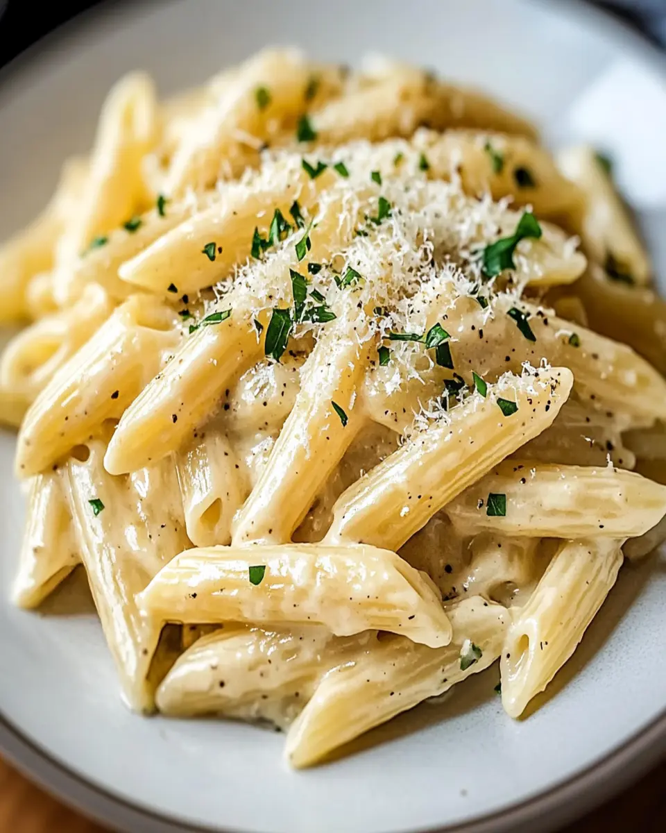 Easy Creamy Garlic Penne-Quick & Delicious Pasta First Image First Image