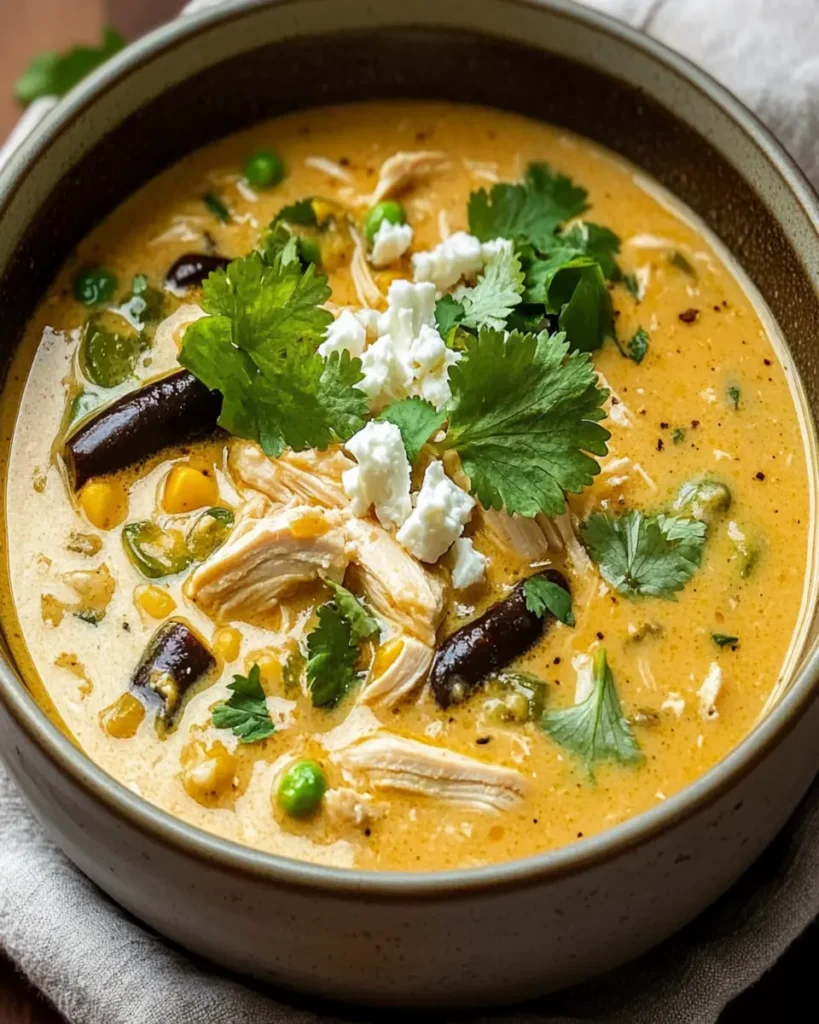 Creamy One Pot Chicken Poblano Soup First Image First Image