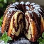 Chocolate Vanilla Marble Bundt Cake: Bake a Delight! First Image First Image