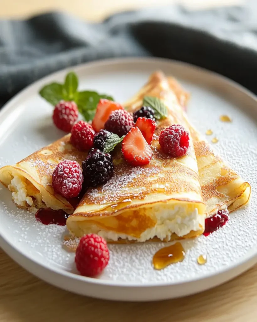 Cottage Cheese Crepes First Image First Image