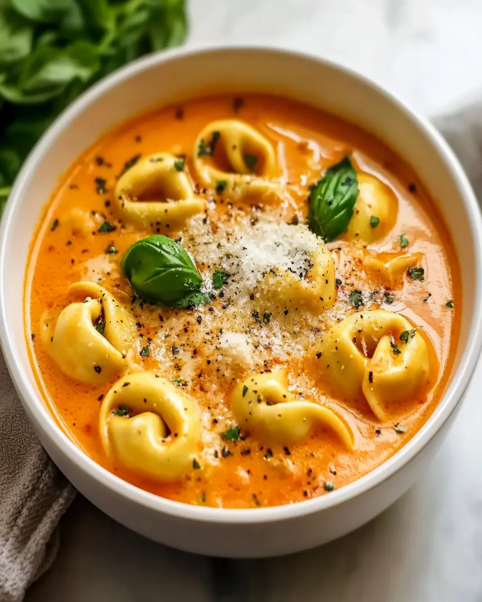 Cheesy Tomato Tortellini Soup First Image First Image