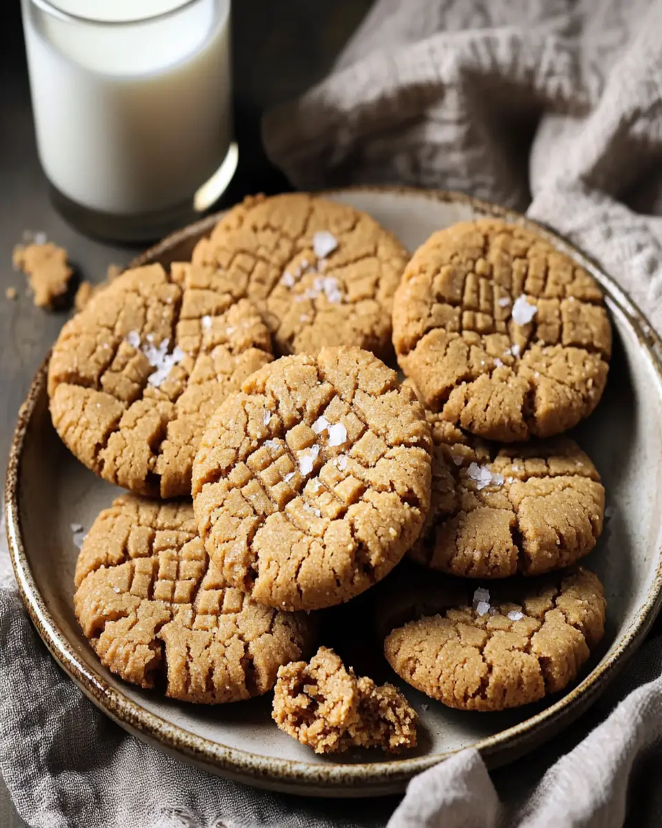 Salted Peanut Butter Cookies First Image