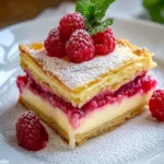 RASPBERRY VANILLA CUSTARD SLICE: Try This Refreshing Treat! First Image First Image