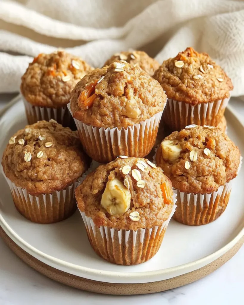 Healthy Carrot and Banana Muffins (Easy & Fluffy) First Image First Image