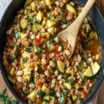 Healthy Turkey Skillet with Zucchini and White Beans First Image First Image