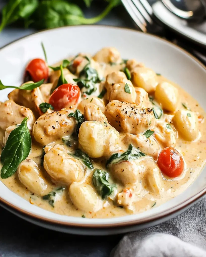 One-Pan Creamy Chicken and Gnocchi (Ready in About 30 Minutes) First Image First Image