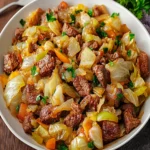 Savory Beef and Cabbage Skillet: A Cozy Weeknight Meal First Image First Image